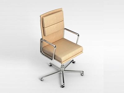 3d高档办公椅模型