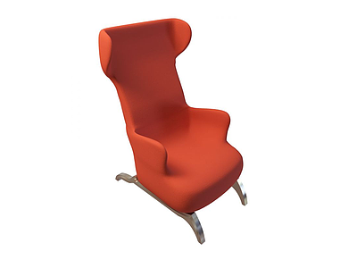 3d红色沙发椅免费模型