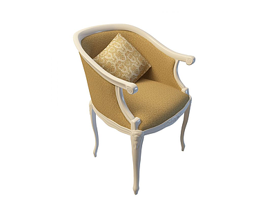 3d欧式客厅椅免费模型