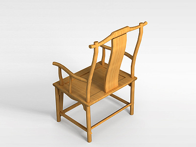 3d中式太师椅模型
