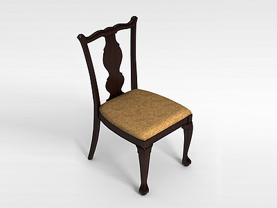 中式古典餐椅模型3d模型