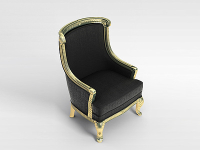 欧式豪华沙发椅模型3d模型