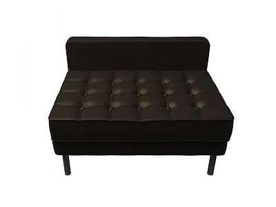 3d黑色拉扣沙发免费模型