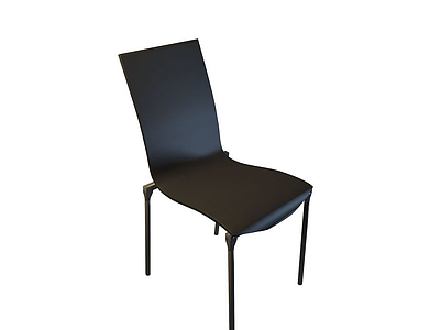 3d休闲塑料椅模型