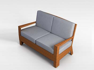 双人沙发椅模型3d模型