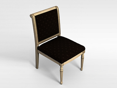 3d布艺餐椅模型