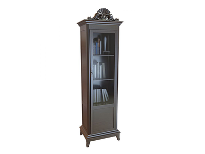欧式书柜模型3d模型