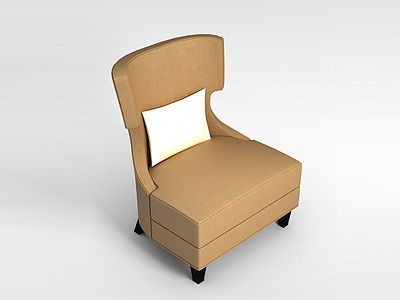 3d皮艺沙发椅模型