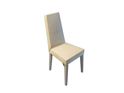 3d皮艺餐椅免费模型