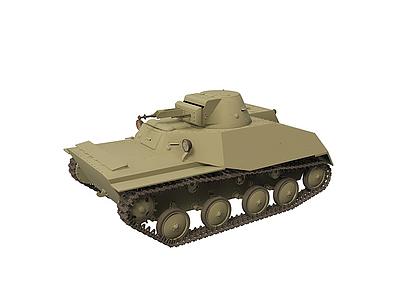 3d美国M2轻型坦克模型