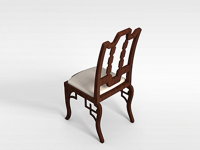 3d中式古典餐椅模型