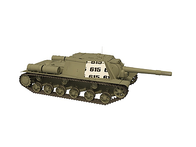 苏联SU-85反坦克模型3d模型
