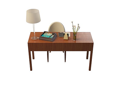 家庭书房桌椅模型3d模型