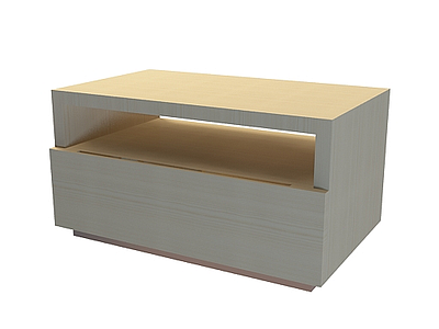 3d现代床头柜模型