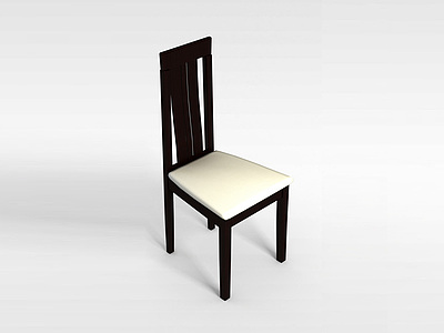 中式实木餐椅模型3d模型