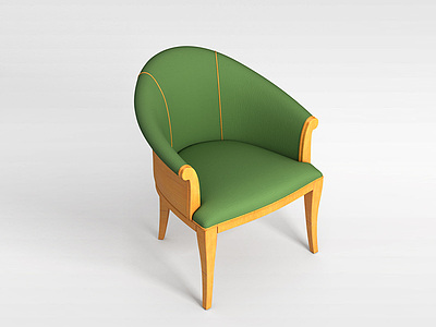 布艺休闲椅模型3d模型