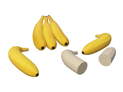 3d香蕉模型