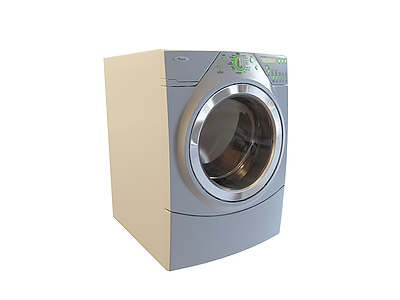 3d小滚筒洗衣机免费模型