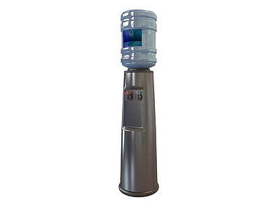 3d桶装立式饮水机免费模型