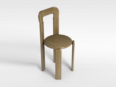 3d圆形坐面椅模型