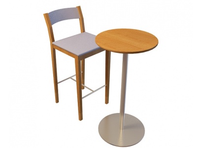 吧台桌椅模型3d模型