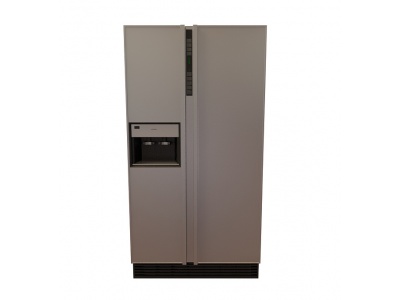 3d双开门厨房冰箱模型