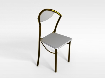 3d简洁餐椅模型