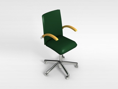 皮质软座办公椅模型3d模型
