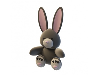 3d卡通兔子模型