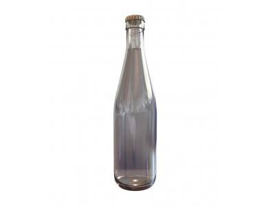 3d玻璃汽水瓶免费模型
