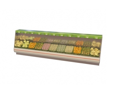 超市蔬菜货架模型3d模型