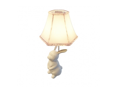 小兔子台灯模型3d模型