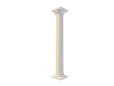 3d欧式圆柱模型