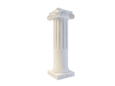 石膏石柱模型3d模型