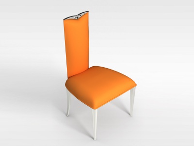3d皮艺软座餐椅模型