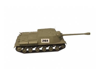 3d苏联ISU-152反坦克模型