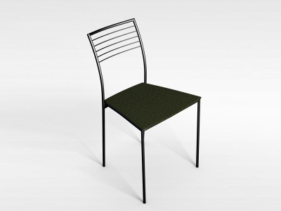 3d简约铁艺椅模型