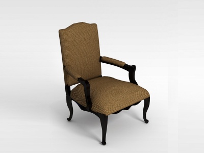 3d欧式布艺座椅模型