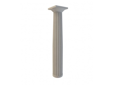 3d沙色柱子模型