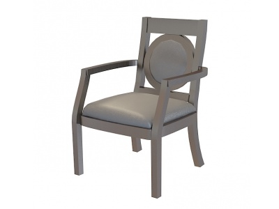 3d黑胡桃实木椅子免费模型