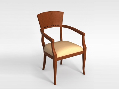 3d榆木咖啡厅椅模型