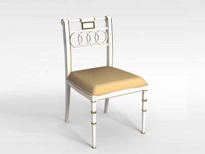 3d欧式普通座椅模型