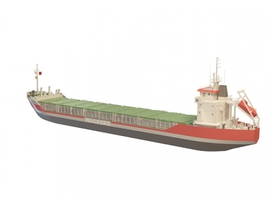 3d远洋货轮模型