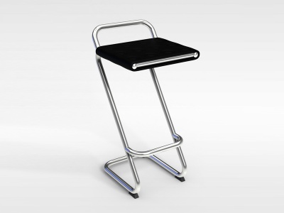 不锈钢吧椅模型3d模型