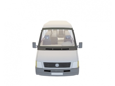 3d小巴车模型