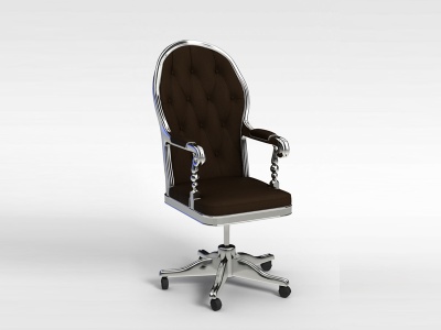 欧式时尚办公椅模型3d模型