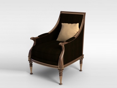 3d欧式客厅椅模型