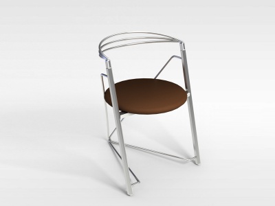 3d不锈钢扶手椅模型