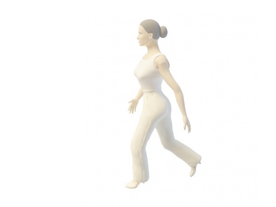 长腿女人模型3d模型
