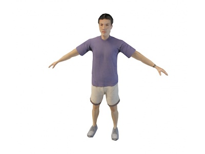 紫衣运动员模型3d模型